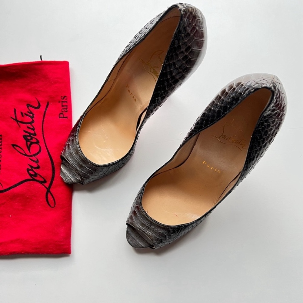 Louboutin Python Grey